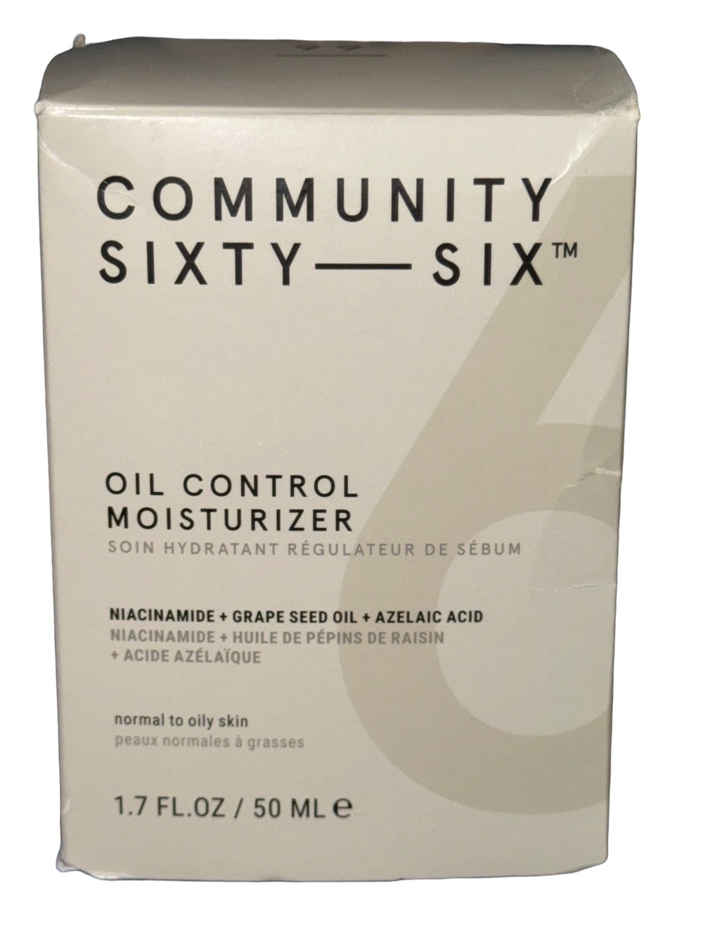 NWT COMMUNITY SIXTY-SIX OIL CONTROL MOISTURIZER 1.7 OZ, NWT